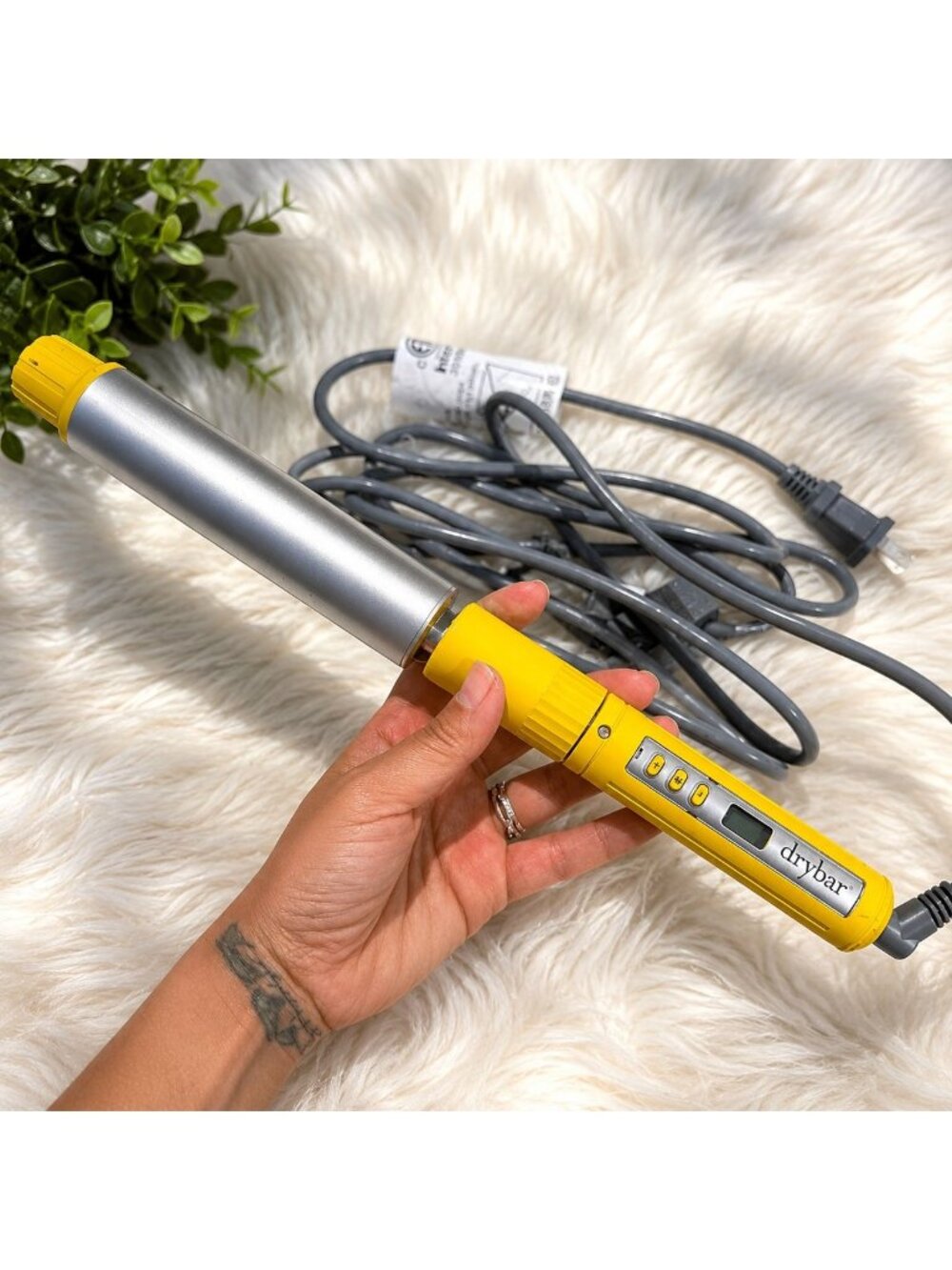 Drybar The Beachwaver 1” Styling Iron Yellow Curling Iron Hair Tool